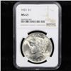 Image 2 : 1923-p Peace Dollar $1 Graded ms63 By NGC