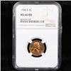 Image 2 : NGC 1936-s Lincoln Cent 1c Graded ms66 rd By NGC