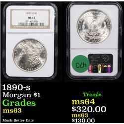 NGC 1890-s Morgan Dollar $1 Graded ms63 By NGC