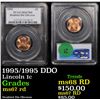 Image 1 : PCGS 1995/1995 DDO Lincoln Cent 1c Graded ms67 rd By PCGS