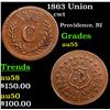 Image 1 : 1863 Union Civil War Token 1c Grades Choice AU
