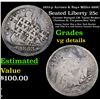 Image 1 : 1853-p Arrows & Rays Miller-889C Seated Liberty Quarter 25c Grades vg details