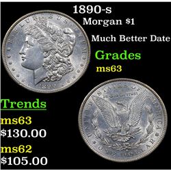 1890-s Morgan Dollar $1 Grades Select Unc