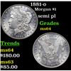 Image 1 : 1881-o Morgan Dollar $1 Grades Choice Unc