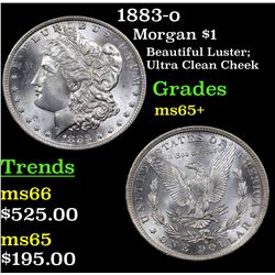 1883-o Morgan Dollar $1 Grades GEM+ Unc