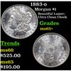 Image 1 : 1883-o Morgan Dollar $1 Grades GEM+ Unc