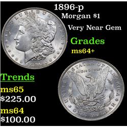 1896-p Morgan Dollar $1 Grades Choice+ Unc