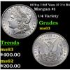 Image 1 : 1878-p 7/8tf Vam 37 7/4 R4 Morgan Dollar $1 Grades Select Unc