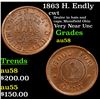 Image 1 : 1863 H. Endly Civil War Token 1c Grades Choice AU/BU Slider