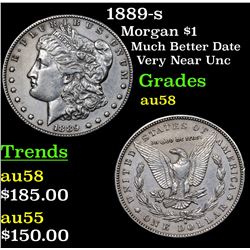 1889-s Morgan Dollar $1 Grades Choice AU/BU Slider