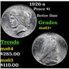 Image 1 : 1926-s Peace Dollar $1 Grades Select+ Unc