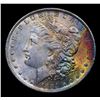 Image 2 : 1884-o Rainbow Toned Morgan Dollar $1 Grades Select Unc