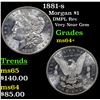 Image 1 : 1881-s Morgan Dollar $1 Grades Choice+ Unc