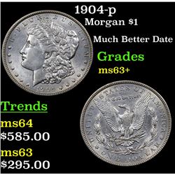 1904-p Morgan Dollar $1 Grades Select+ Unc