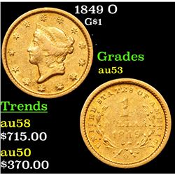1849 O Gold Dollar $1 Grades Select AU