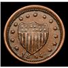 Image 2 : 1864 Turban Liberty Civil War Token 1c Grades Choice AU