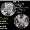 Image 1 : 1881-s Morgan Dollar $1 Grades Choice+ Unc