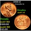 Image 1 : 1956-d Lincoln Cent 1c Grades GEM++ Unc RD