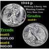 Image 1 : 1944-p Walking Liberty Half Dollar 50c Grades Choice+ Unc