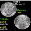 Image 1 : 1881-o Morgan Dollar $1 Grades Select Unc
