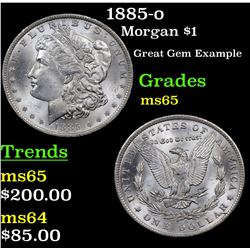1885-o Morgan Dollar $1 Grades GEM Unc