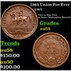 Image 1 : 1863 Union For Ever Civil War Token 1c Grades Choice AU
