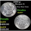 Image 1 : 1889-p Morgan Dollar $1 Grades Choice+ Unc