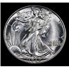 Image 2 : 1942-p Walking Liberty Half Dollar 50c Grades Choice+ Unc