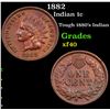 Image 1 : 1882 Indian Cent 1c Grades xf