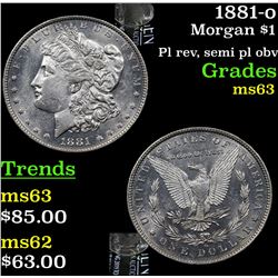 1881-o Morgan Dollar $1 Grades Select Unc
