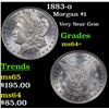 Image 1 : 1883-o Morgan Dollar $1 Grades Choice+ Unc