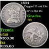 Image 1 : 1834 Capped Bust Quarter 25c Grades f+