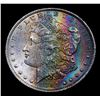 Image 2 : 1884-o Rainbow Toned Morgan Dollar $1 Grades Select+ Unc