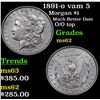 Image 1 : 1891-o vam 5 Morgan Dollar $1 Grades Select Unc