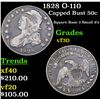 Image 1 : 1828 O-110 Capped Bust Half Dollar 50c Grades vf++