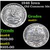 Image 1 : 1946 Iowa Old Commem Half Dollar 50c Grades Select+ Unc