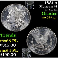 1881-s Morgan Dollar $1 Grades Choice Unc+ PL
