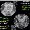 Image 1 : 1881-s Morgan Dollar $1 Grades Choice Unc+ PL