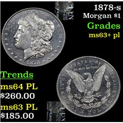 1878-s Morgan Dollar $1 Grades Select Unc+ PL
