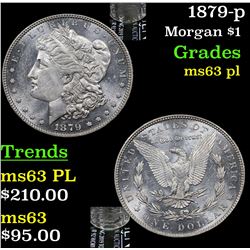 1879-p Morgan Dollar $1 Grades Select Unc PL