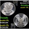 Image 1 : 1881-s Morgan Dollar $1 Grades Select Unc+ PL