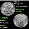 Image 1 : 1890-s Morgan Dollar $1 Grades Select+ Unc