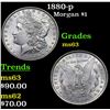 Image 1 : 1880-p Morgan Dollar $1 Grades Select Unc