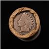 Image 2 : Mixed small cents 1c orig shotgun roll, 1915-d Wheat Cent, 1898 Indian Cent other end, McDonalds Wra