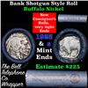 Image 1 : Buffalo Nickel Shotgun Roll in Old Bank Style 'Bell Telephone'  Wrapper 1923& s Mint Ends