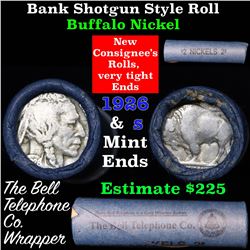 Buffalo Nickel Shotgun Roll in Old Bank Style 'Bell Telephone'  Wrapper 1926 & s Mint Ends