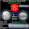 Image 1 : Buffalo Nickel Shotgun Roll in Old Bank Style 'Bell Telephone'  Wrapper 1926 & s Mint Ends