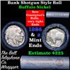 Image 1 : Buffalo Nickel Shotgun Roll in Old Bank Style 'Bell Telephone'  Wrapper 1924 & s Mint Ends