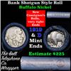 Image 1 : Buffalo Nickel Shotgun Roll in Old Bank Style 'Bell Telephone'  Wrapper 1919 & d Mint Ends