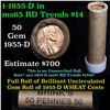 Image 1 : Uncirculated 1c orig shotgun roll, 1955-d
